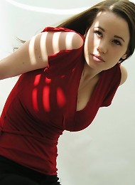 Steph Poses In Her Red Top In A Studio Teen Porn Pix